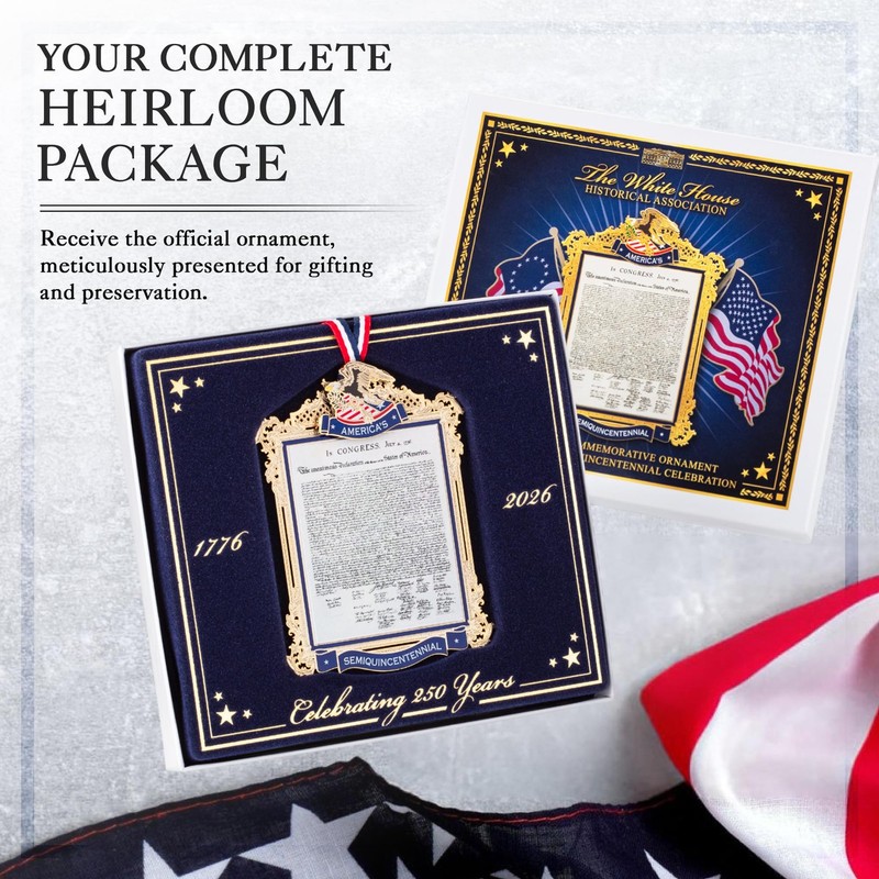 Official Commemorative Ornament of Americaâ€™S 250Th Anniversary | 2026 White... gallery