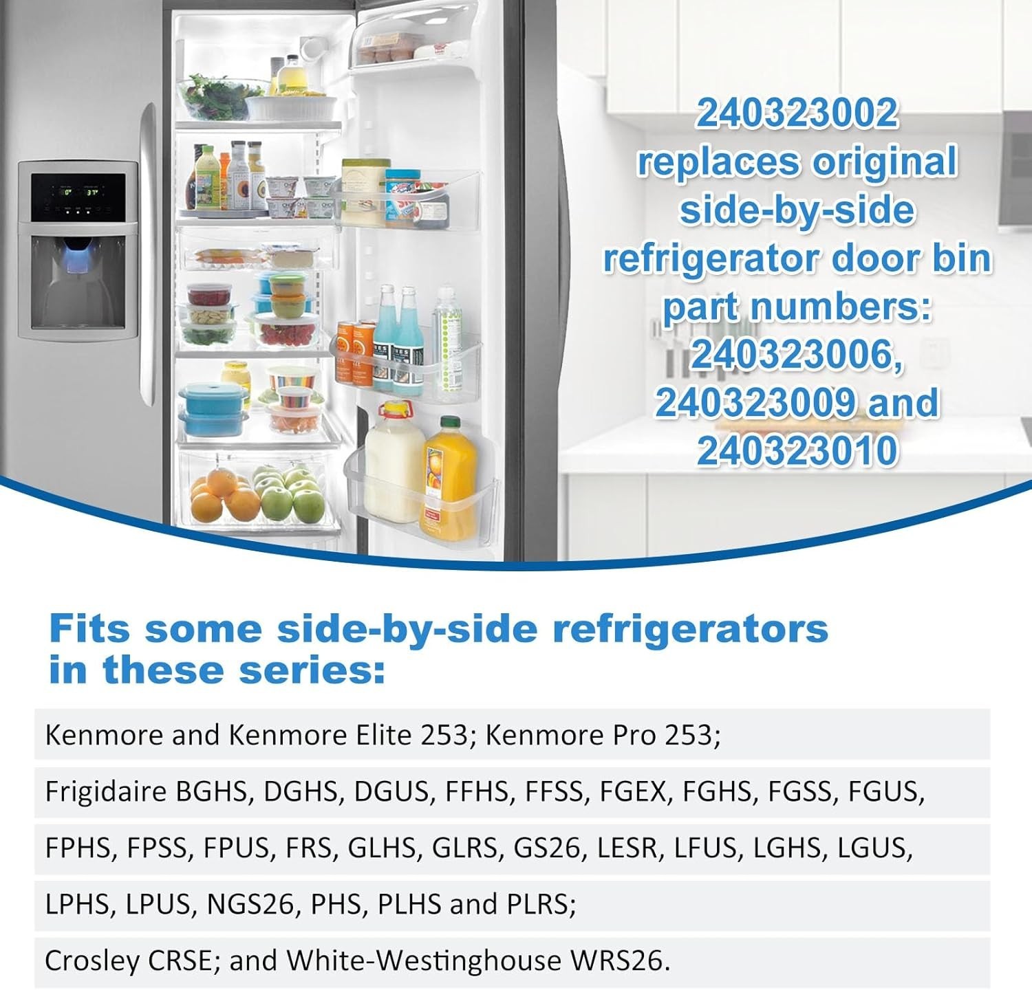 Door Bin Shelf Compatible with Frigidaire Gallon Door Bin gallery