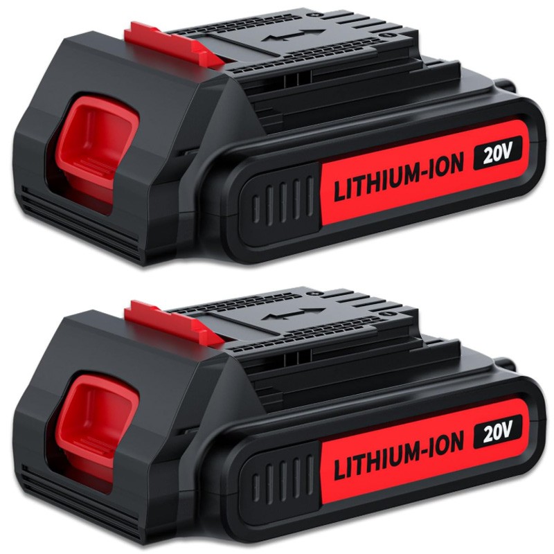 2PACK NEW 20V Lithium-ion Battery / Charger for BLACK DECKER 20 Volt LBXR20 LB20 gallery
