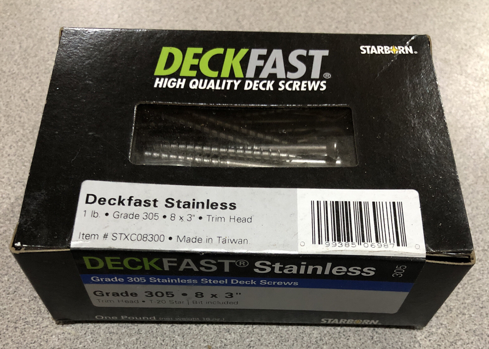 (1 Lb.) Deckfast # 8 X 3” Grade 305 Stainless Steel Trim Head Deck Screws gallery