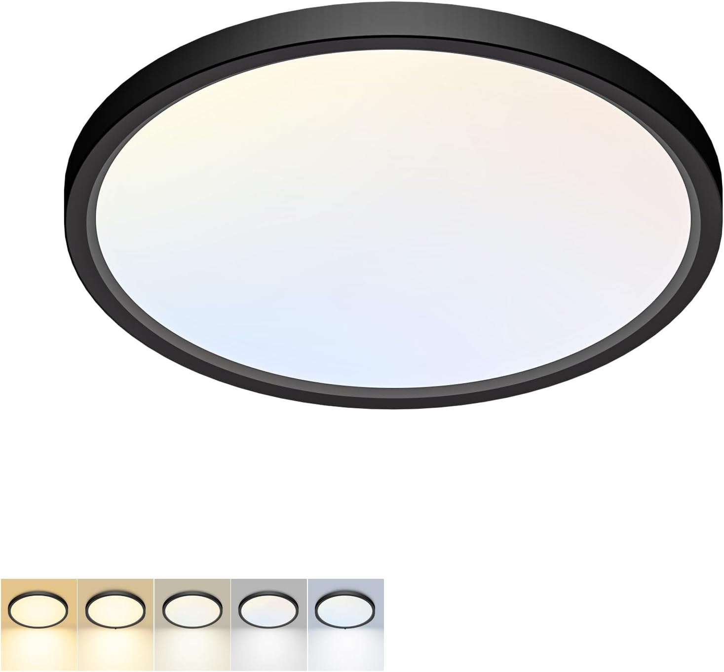 LED Flush Mount Ceiling Light,7Inch 15W,3000K/3500K/4000K/5000K/6500K 5 Color Te gallery