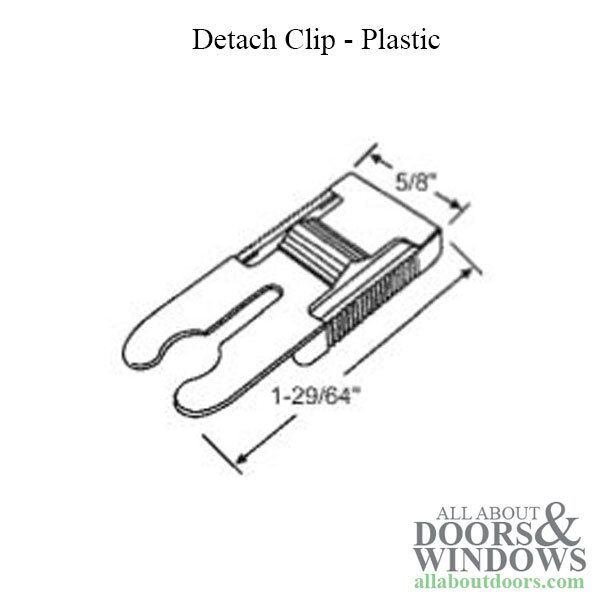 Amesbury Truth Plastic Detach Clip For Awning and Casement Windows Black Clip gallery