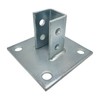 (4) 4 Hole Post Base, 6" Square for 1-5/8" Strut Channel, Side Orientation gallery
