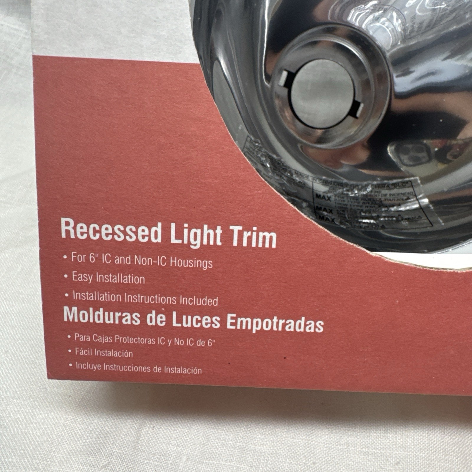 Commercial Electric 6" Recessed Light Trim T47 New in Box gallery