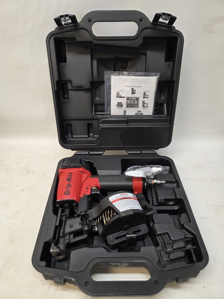 Grip-Rite Model GRTRN45 Roofing Nailgun w/ Case gallery