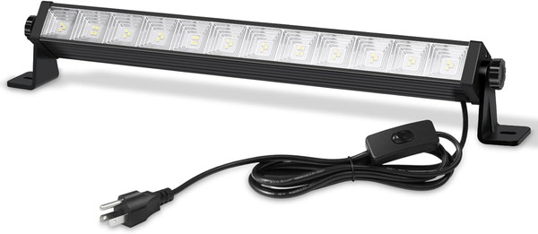 Pack 24W LED Shop Lights – 5400 Lm 6000 K Daylight, . Ft Plug-In Cord with Inlin gallery