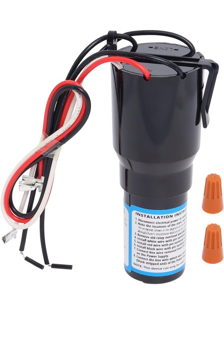2 Pack RCO810 Refrigerator Relay Capacitor Overload RC0810 3-in-1 up to 1/5HP gallery