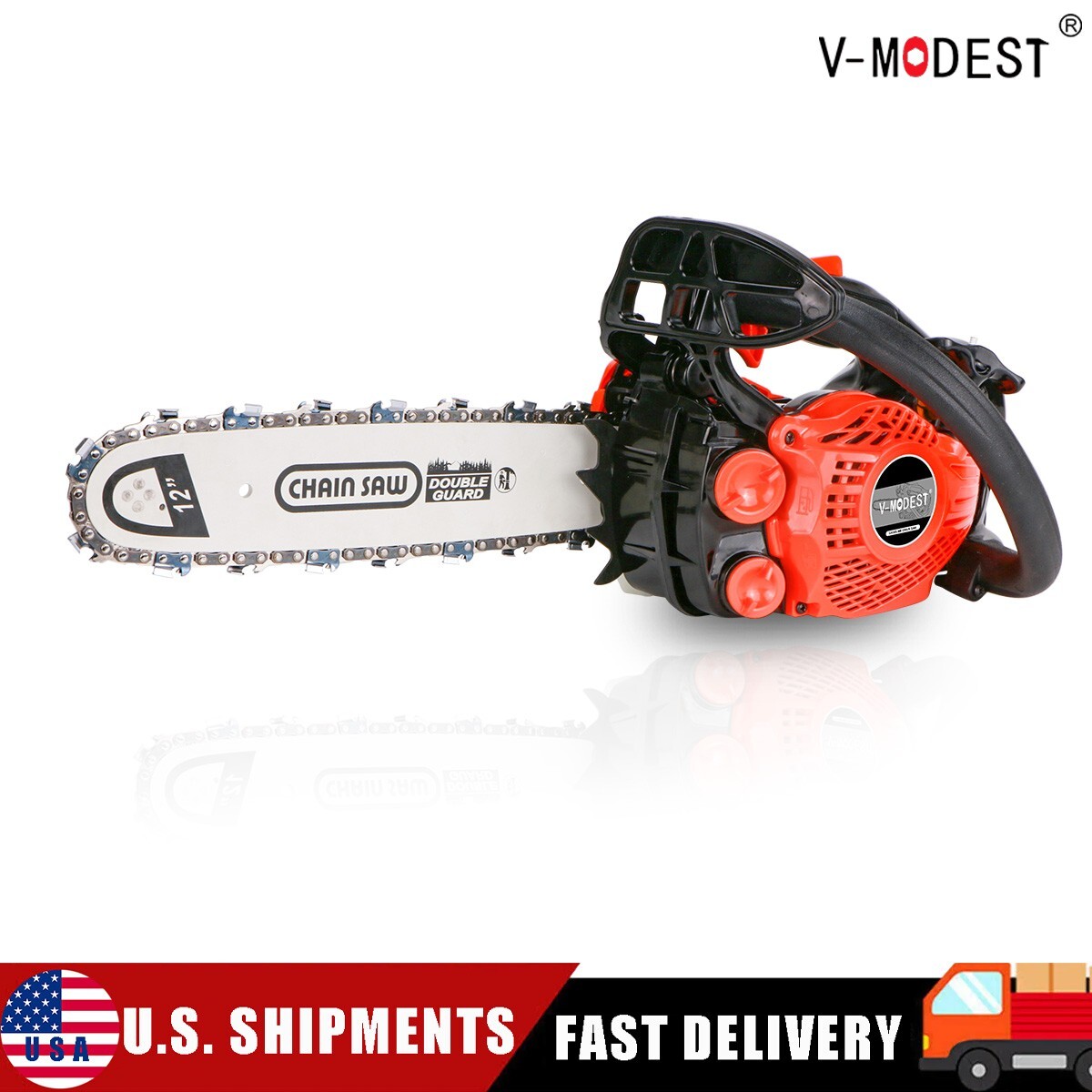 V-MODEST 25cc 12" 2511 Top Handle Gas Chainsaw Mini Climbing Saw 2-Stroke Engine gallery