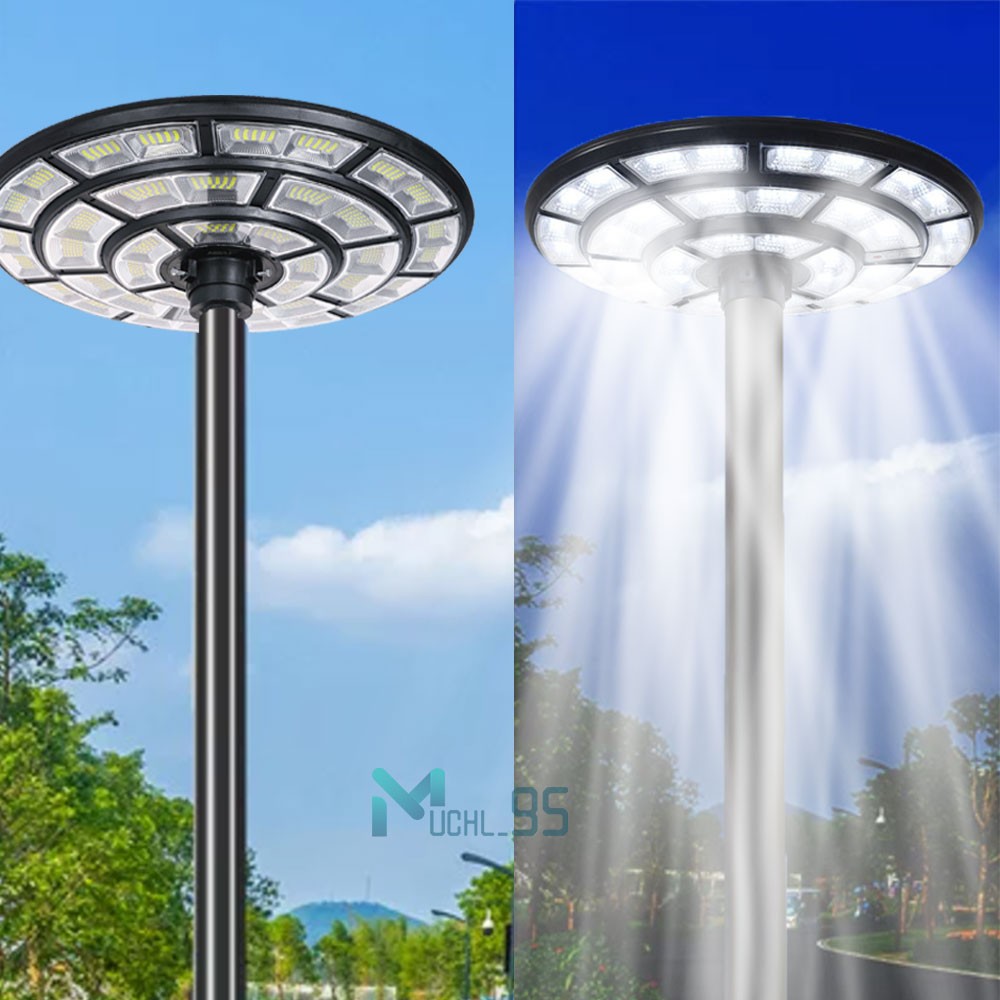 11000W 360° Round Commercial Solar Street Light LED Outdoor Super Bright+Pole gallery