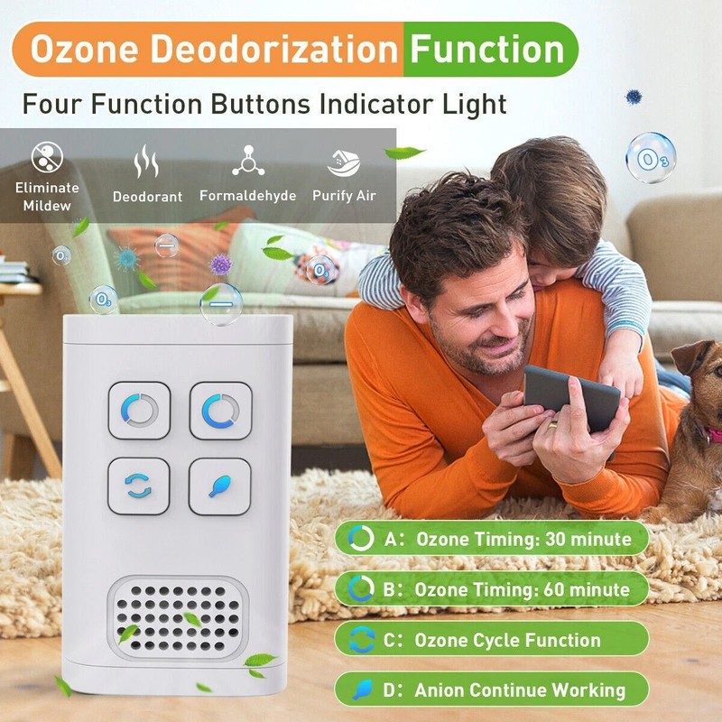 Air Purifier Deodorizer Negative Ion Equipped Outlet Ozone Generator Deodorant gallery