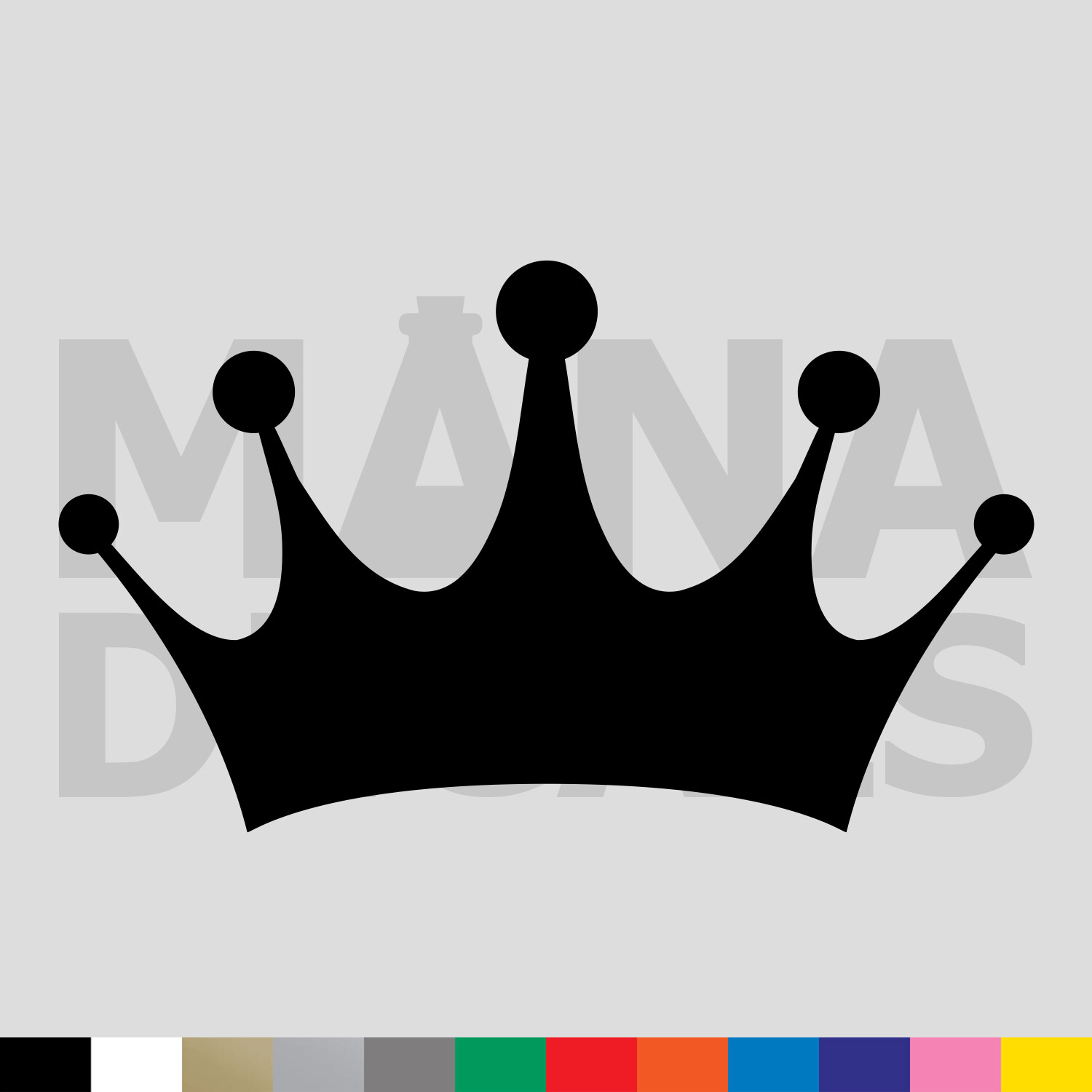 Crown Vinyl Die Cut Decal Sticker - King Queen Royal Prince Princess gallery