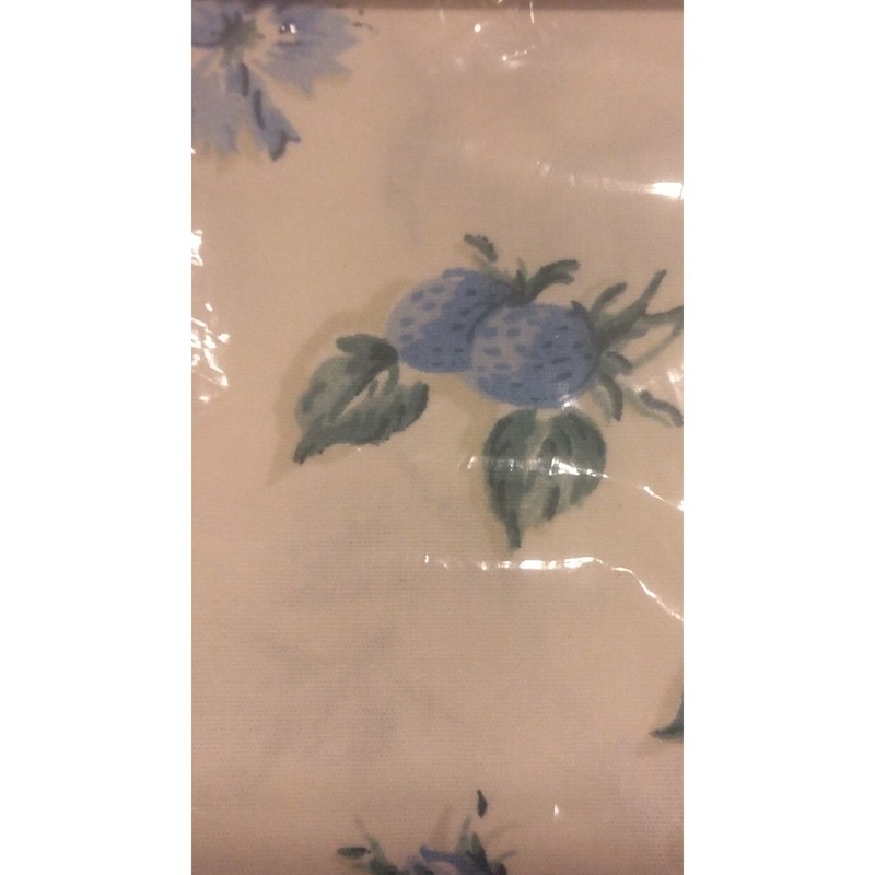 Dynasty Luxury Percale 200 Thread Count 3 Piece Twin Sheet Set Blue Floral New gallery