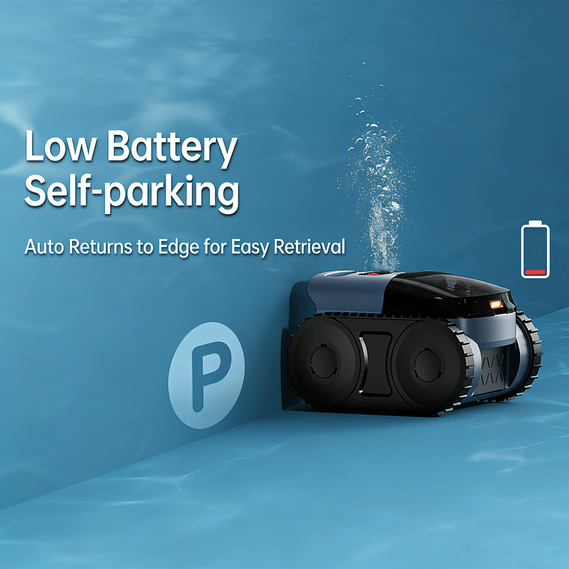 Robotic Pool Cleaner for Inground&Above Ground Pools Auto-Parking Strong Suction gallery