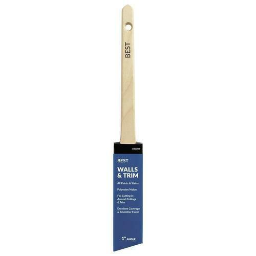 4 pack BEST 1" Angle Polyester Nylon Ceiling & Trim Cut-In Paint Brush All Paint gallery