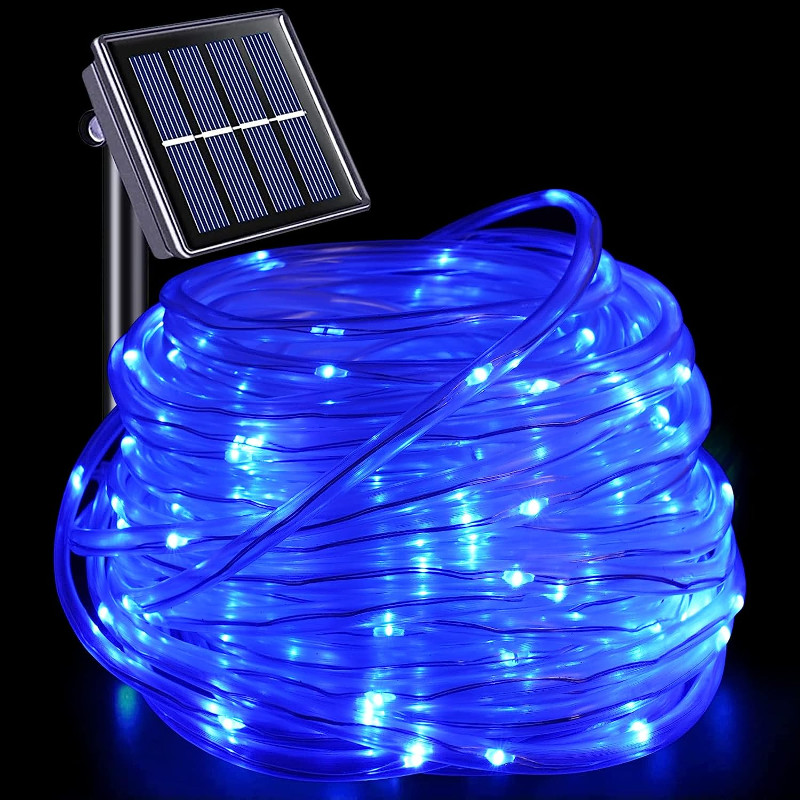Led Solar Powered Rope Fairy String Strip Lights Waterproof For Outdoor Garden gallery