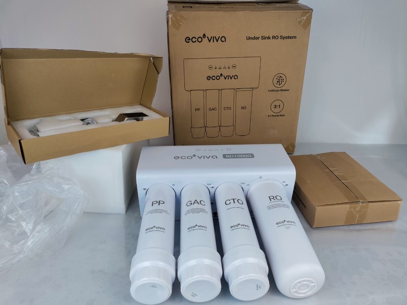Ecoviva UnderSink Reverse Osmosis RO 1000GPD Water Filter Filtration System gallery