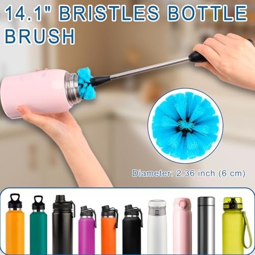 13 Pcs Bottle Brush Cleaning Set Long Handle Bottle Cleaner for Washing Narrow gallery