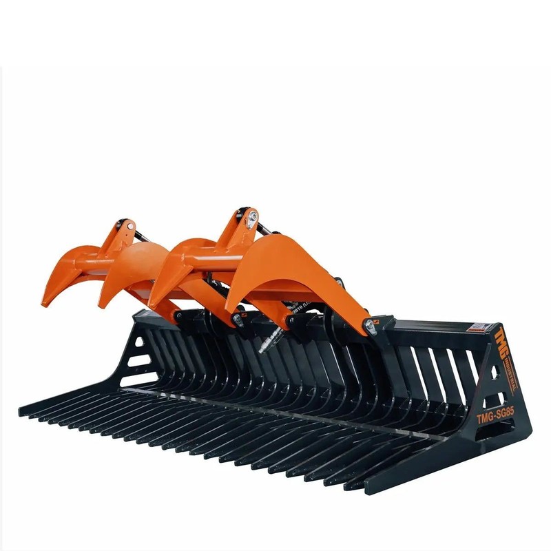 Universal Skid Steer Skeleton Grapple — 84in, 2600lb, 3" Tine Spacing gallery