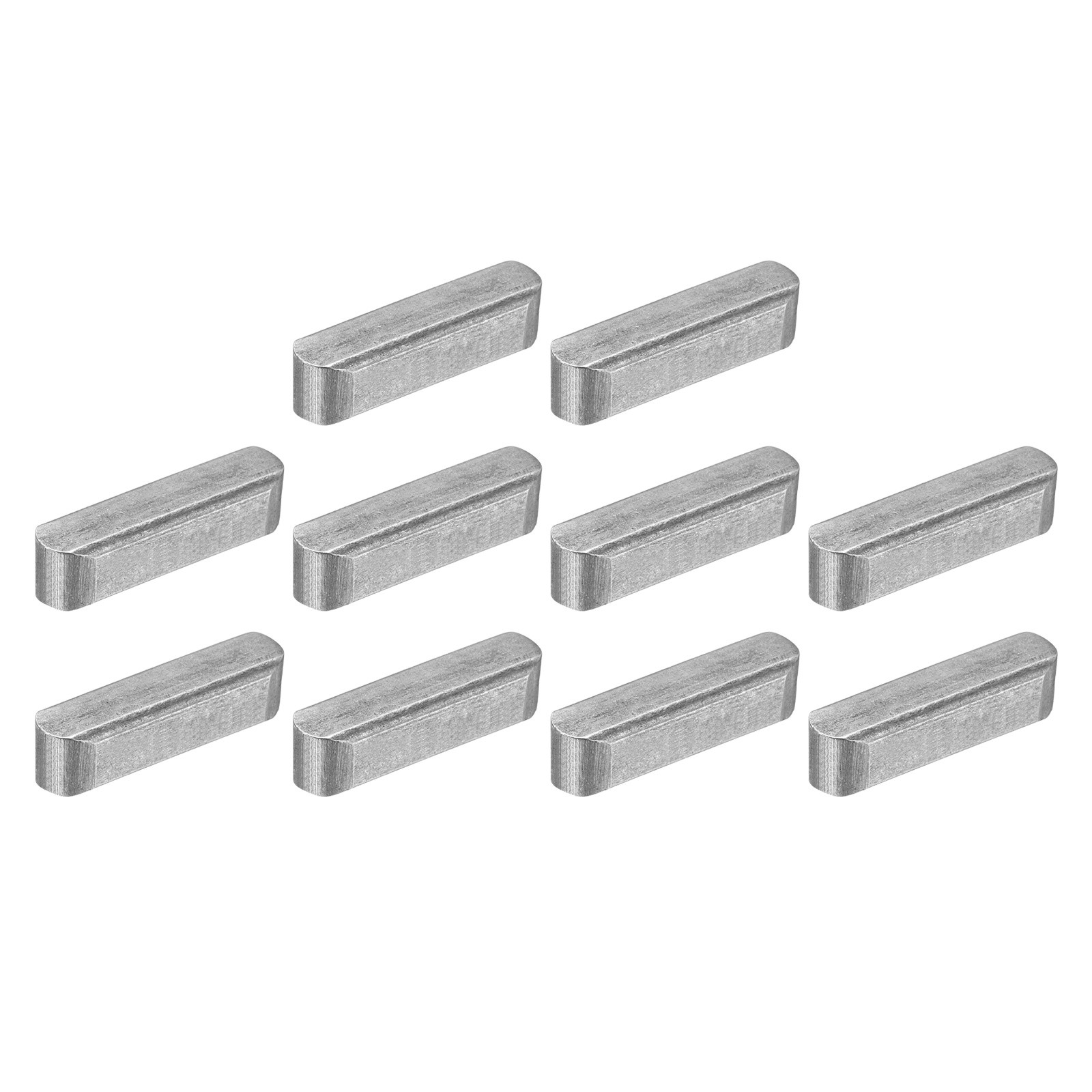 10Pcs Round Ended Feather Key 5x5x20mm Carbon Steel Parallel Drive Shaft Keys gallery