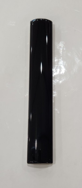 Glossy Black Quarter Round Ceramic Tile 1x6 Inch gallery