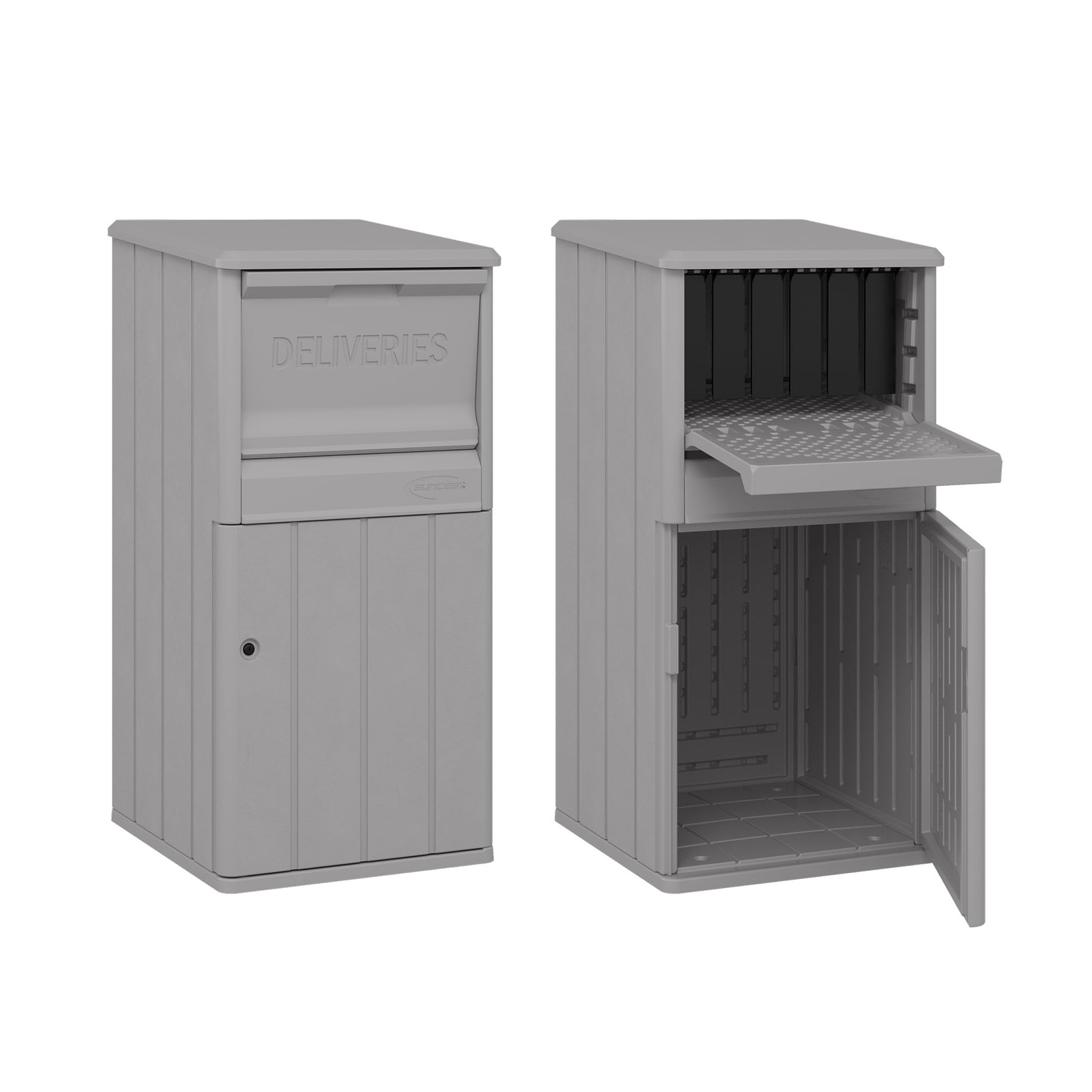 33.5-Gallon Capacity Package Delivery Box, Parcel Drop Box with Lock, Weather... gallery
