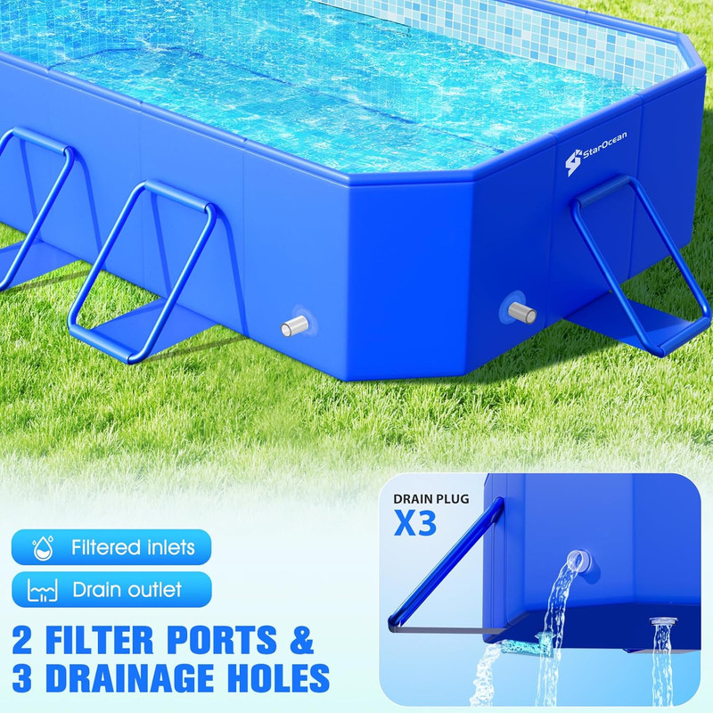 2026 Foldable Pool, Large Non-Inflatable Swimming Pool for Kids,Adult Collapsibl gallery
