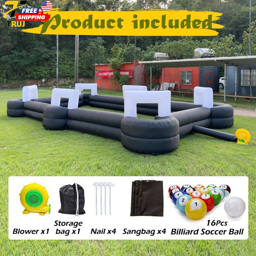 Inflatable Soccer Pool Table Giant Football Pool Pitch Billiards Inflatable Foot gallery