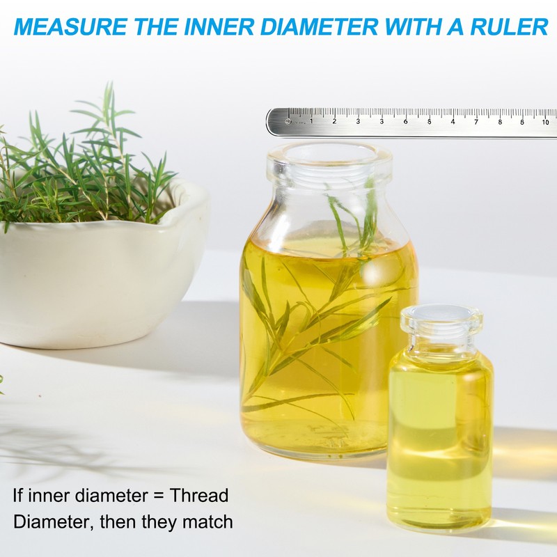 25Pcs Bottle Adapter 0.98" Clear Plastic Caps gallery