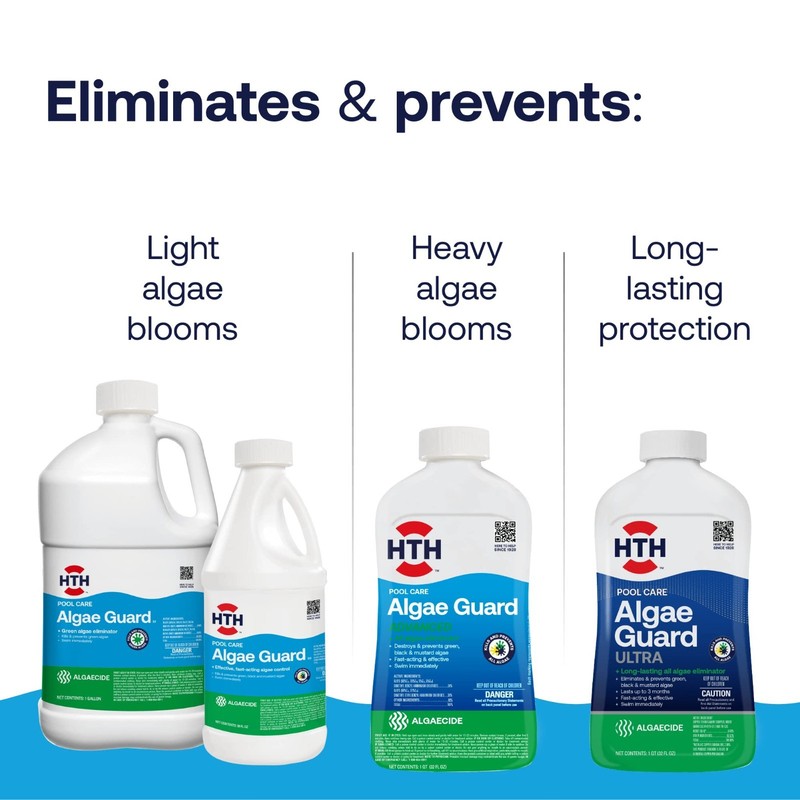 HTH 67084 Pool Care Algae Guard Advanced for Swimming Pools, All 32 fl oz 1Pack gallery