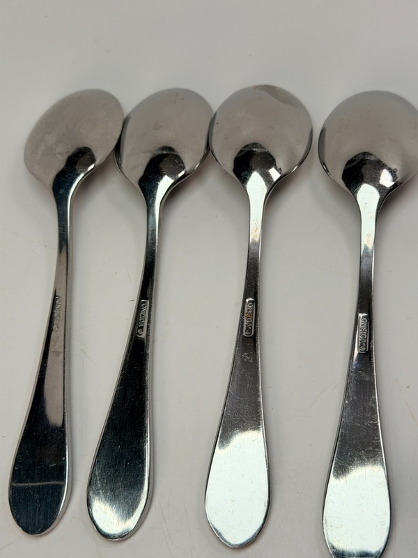 Oneida Stainless Flatware ICARUS (GLOSSY) Soup Spoon Set of 4 89-203, 7 7/8" gallery
