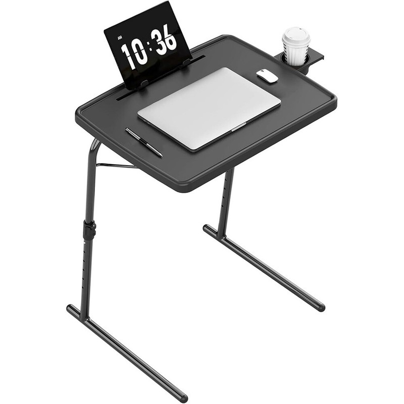 Foldable TV Dinner Tray on Bed & Sofa with Adjustable 6 Height & 3 Tilt Angle gallery