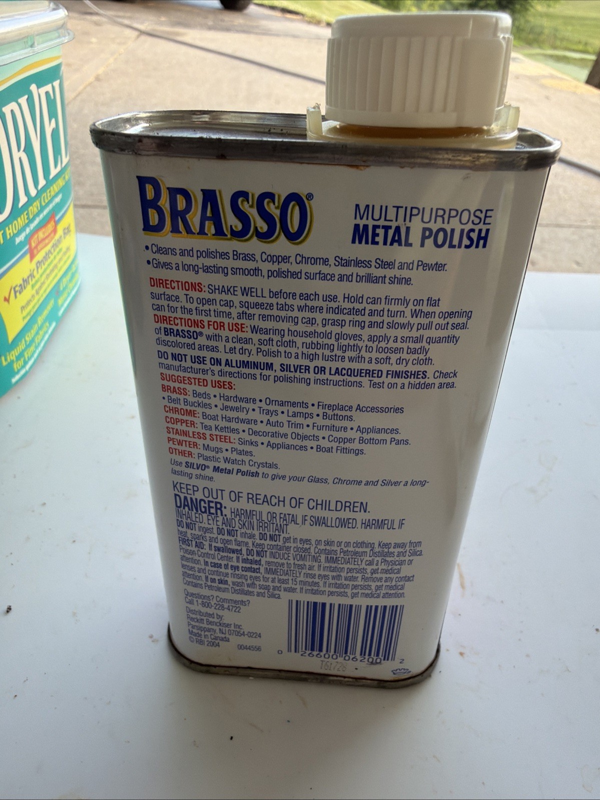 Vintage Brasso 8 Oz Multipurpose Brass Cleaner Cleans Pewter, Chrome new gallery