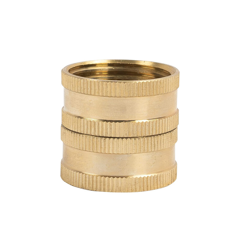 Solid Brass Garden Hose Adapter Female To Female 3/4 Inch Water Hose Connecter gallery