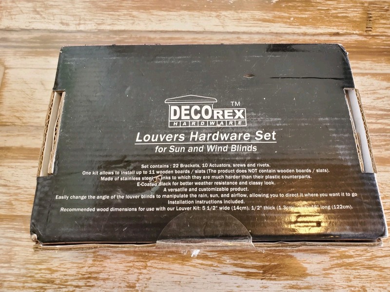 DecoRex Louvers Hardware Set Stainless Steel E Coated Black DHLH-02 For Blinds gallery