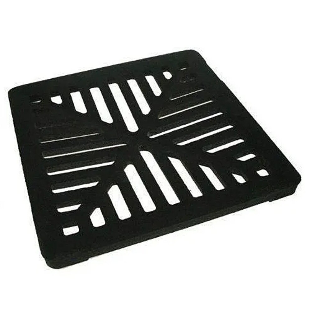 Square 5" 6" 9" 12" 13" Cast Iron Heavy Duty Gully Grid Drain Cover Grate Metal gallery