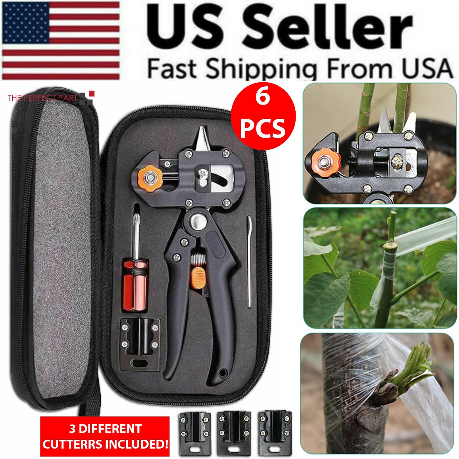 Garden Tree Grafting Knife Pruning Pruner Shears Snip Scissors Cutting Tool Kit gallery
