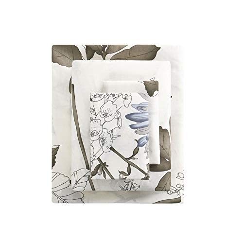 Wake In Cloud - Floral Sheet Set, 100% Cotton Bedding, Botanical Flowers Pattern gallery