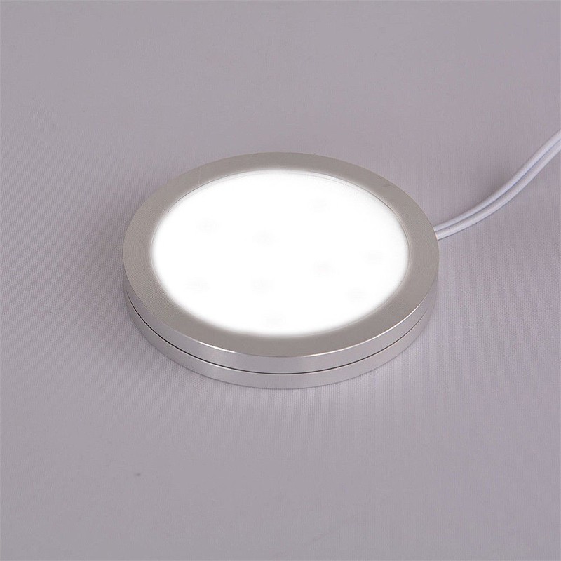 LED Under Cabinet Lighting Kit Kitchen Counter Closet Shelf Puck Light Hardwired gallery