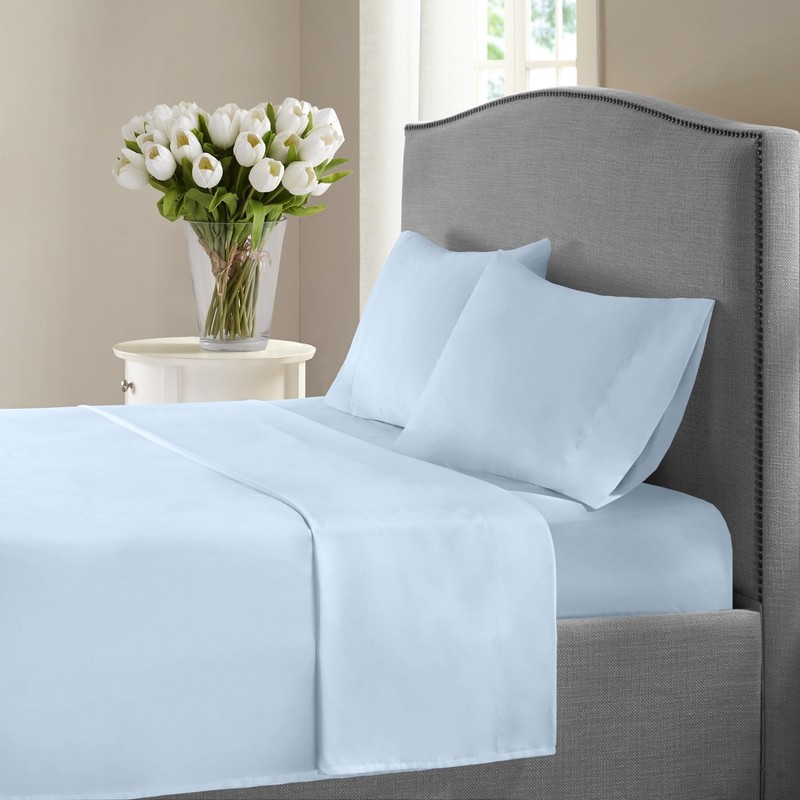 New York Collection 1200 Thread Count Solid Deep Pocket 100% Cotton Sheet Set gallery