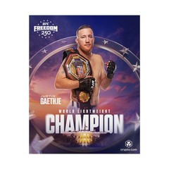 Justin Gaethje Lightweight Champion Poster, Gift For Fans, UFC, 16×20