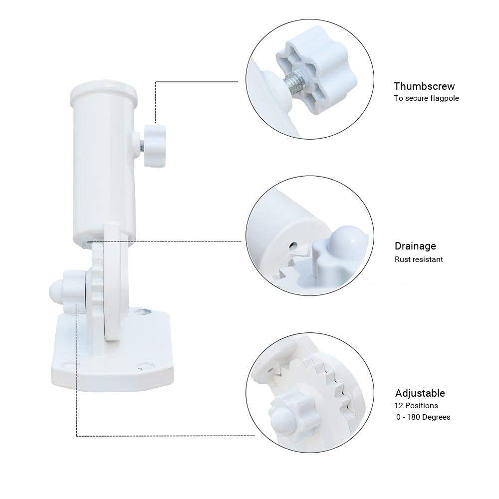 Adjustable Aluminum Flag Bracket gallery