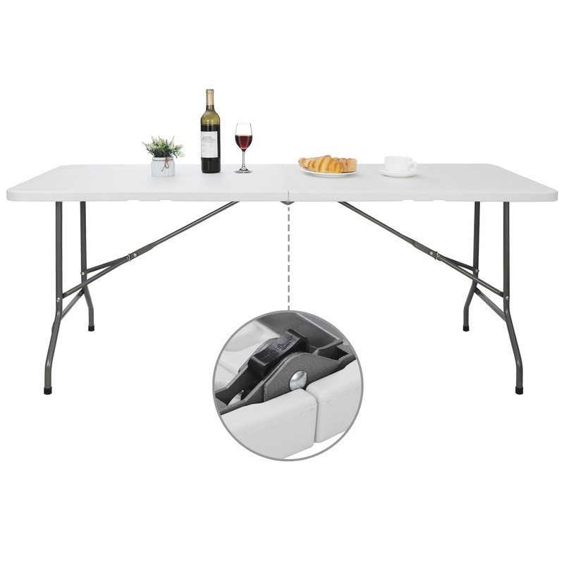 6ft Folding Table Portable Indoor Outdoor Picnic Party Camping Tables gallery