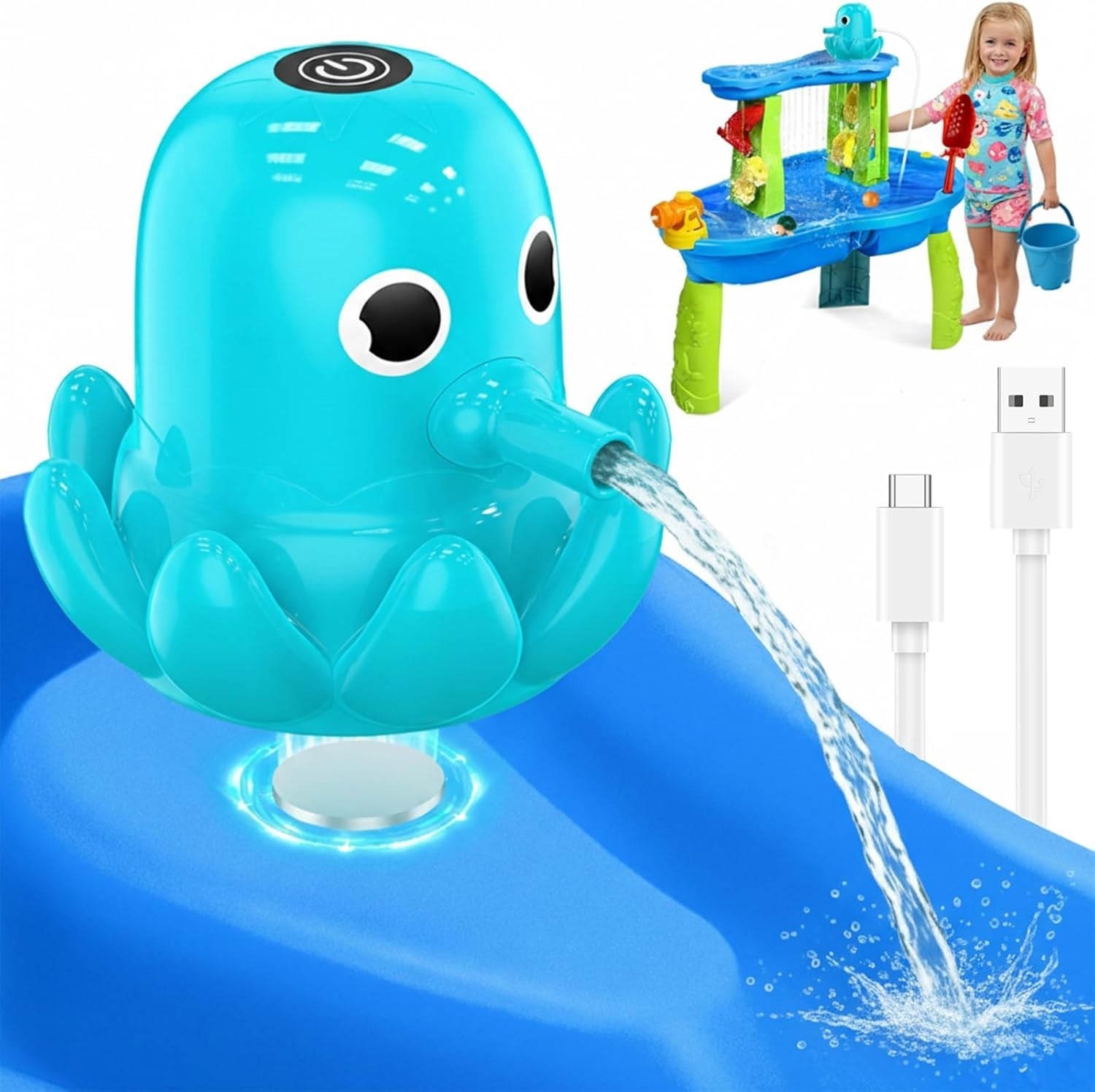Water Table Pump, Continuous Flow Rechargeable Magnetic Octopus Pump gallery