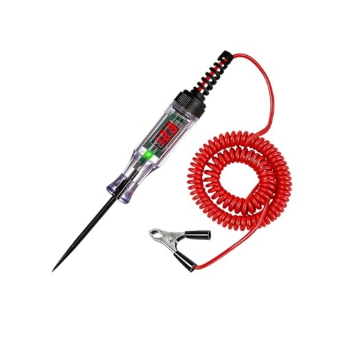 Car Test Light, 5V-110V Vehicle Digital LED Circuit Tester with Alligator Clip gallery
