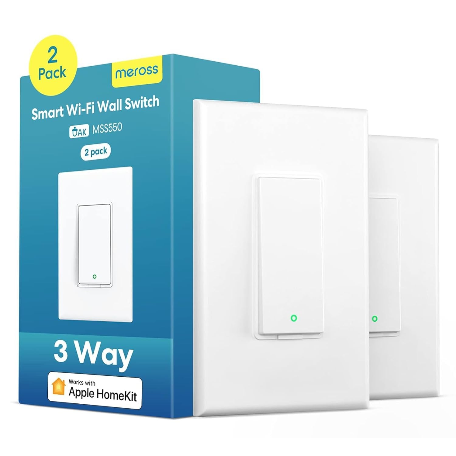3 Way Smart Switch, Smart Light Switch Supports Apple HomeKit, Siri, Alexa, G... gallery