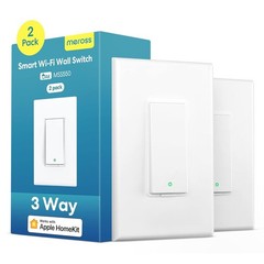 3 Way Smart Switch, Smart Light Switch Supports Apple HomeKit, Siri, Alexa, G…