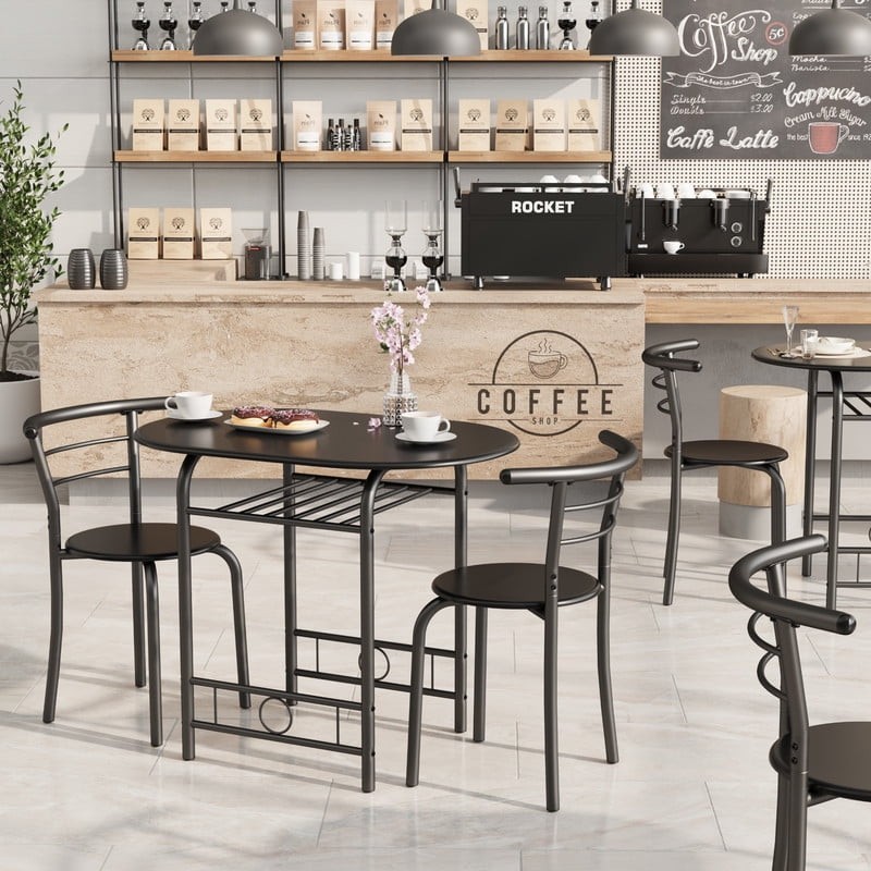 Lacoo 3-Piece Small Dining set, Table and Chair Set for 2 ,for Living Room gallery