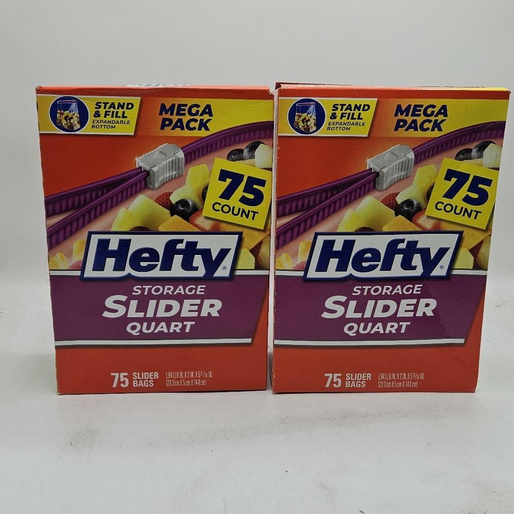 Hefty Quart Slider Storage Bag (Pack of 6) gallery