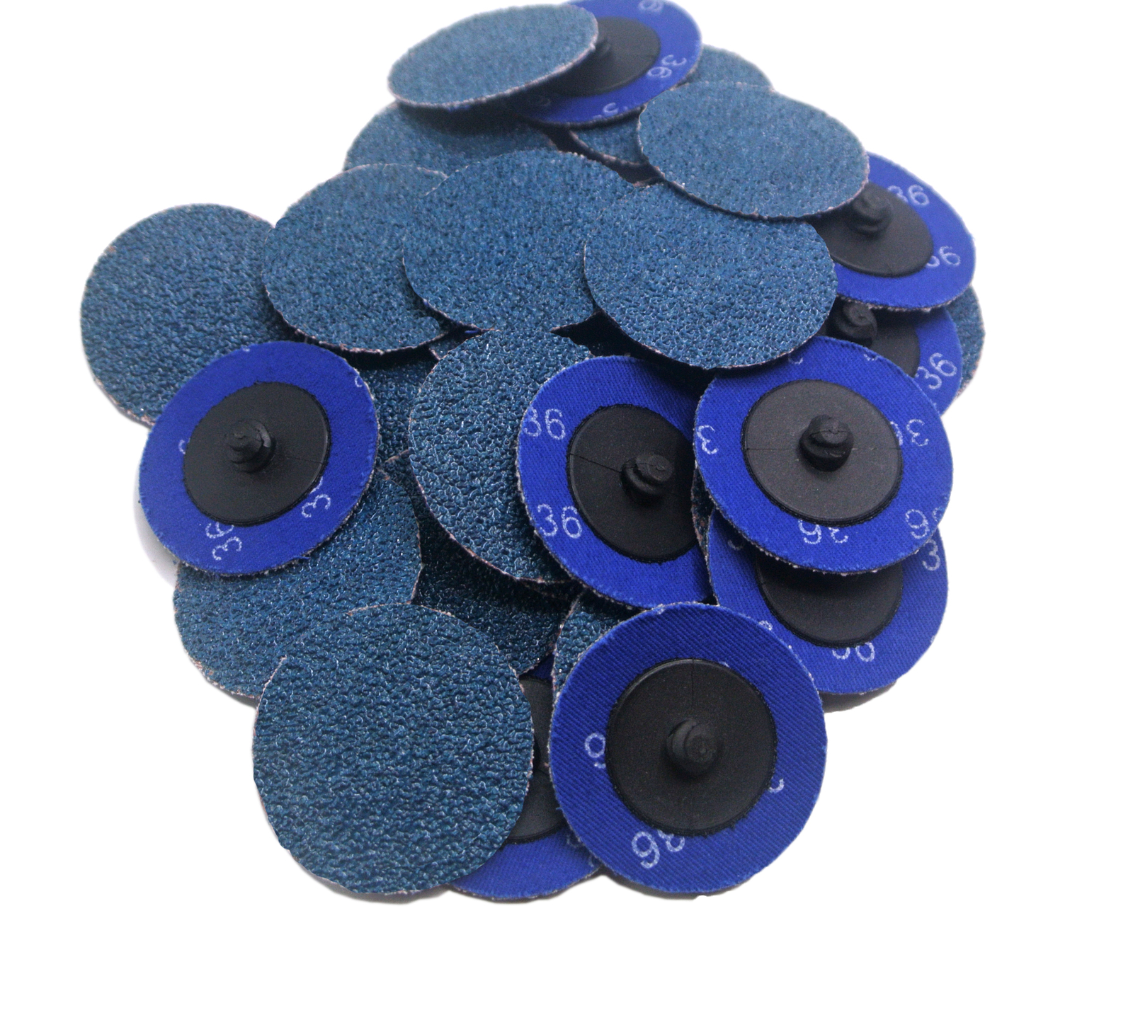 50PCS 2 inch Blue Zirconia Quick Change Sanding Disc Type R P24 For Polishing gallery