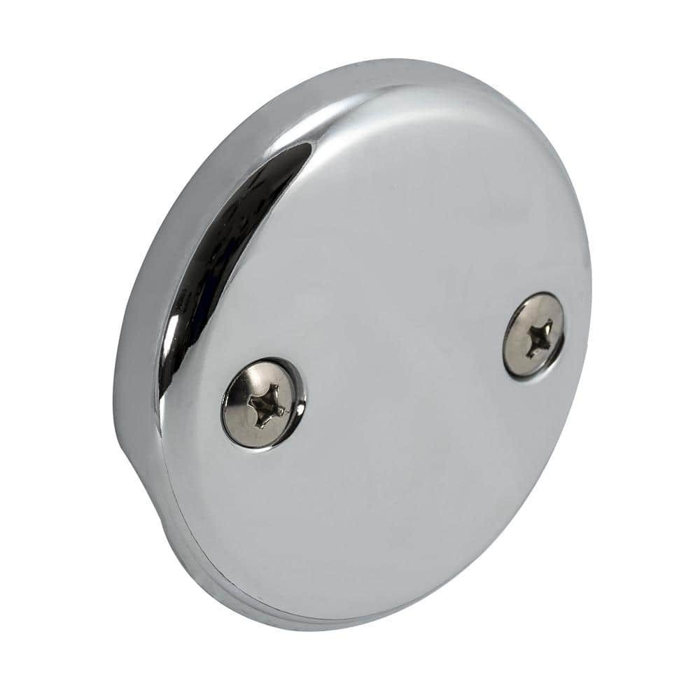 Universal 2-Hole Chrome Overflow Faceplate gallery